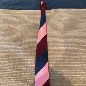 Paul Smith Tie Pink, Blue, Burgundy diagonal Strip